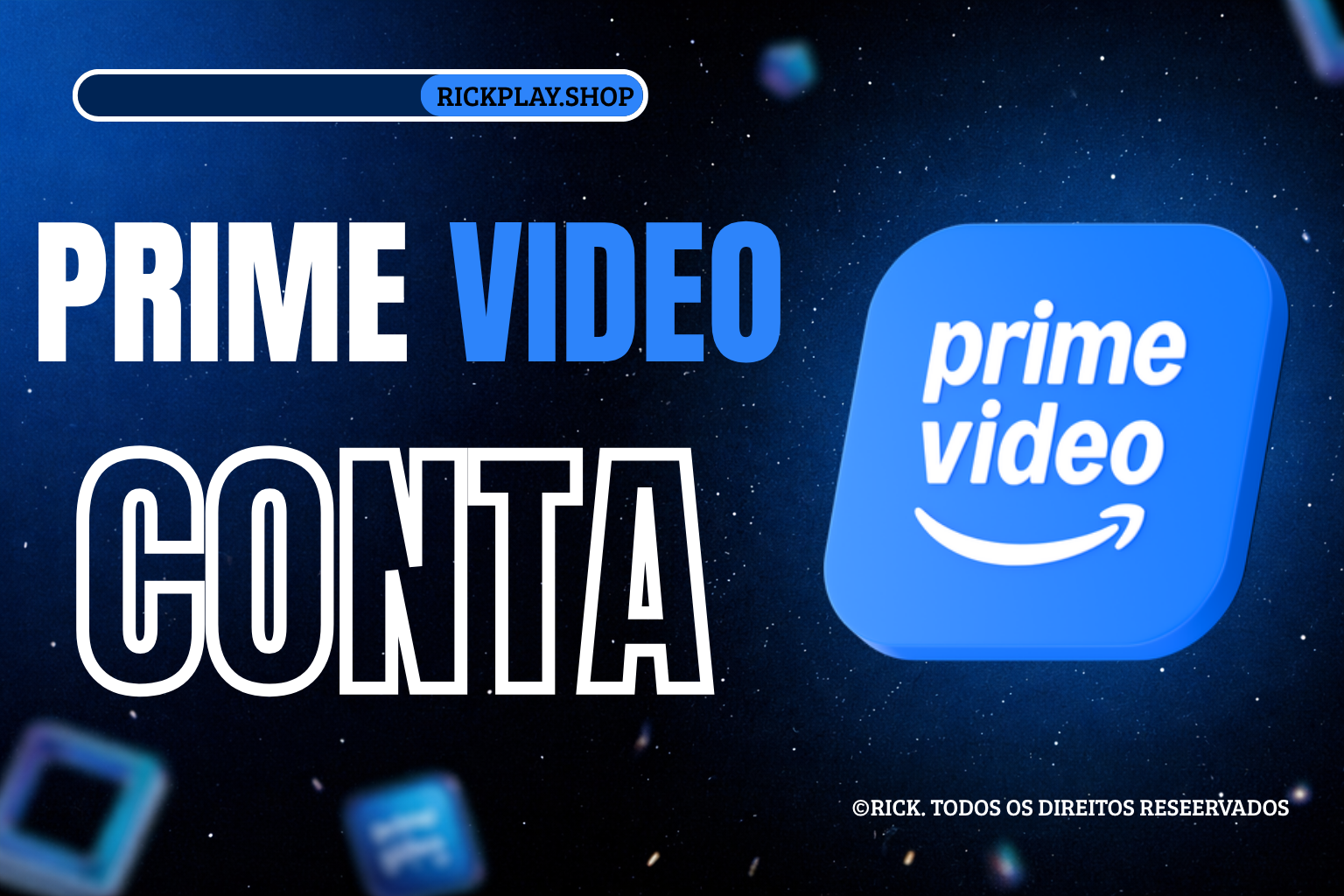 Conta prime video com 6 perfis