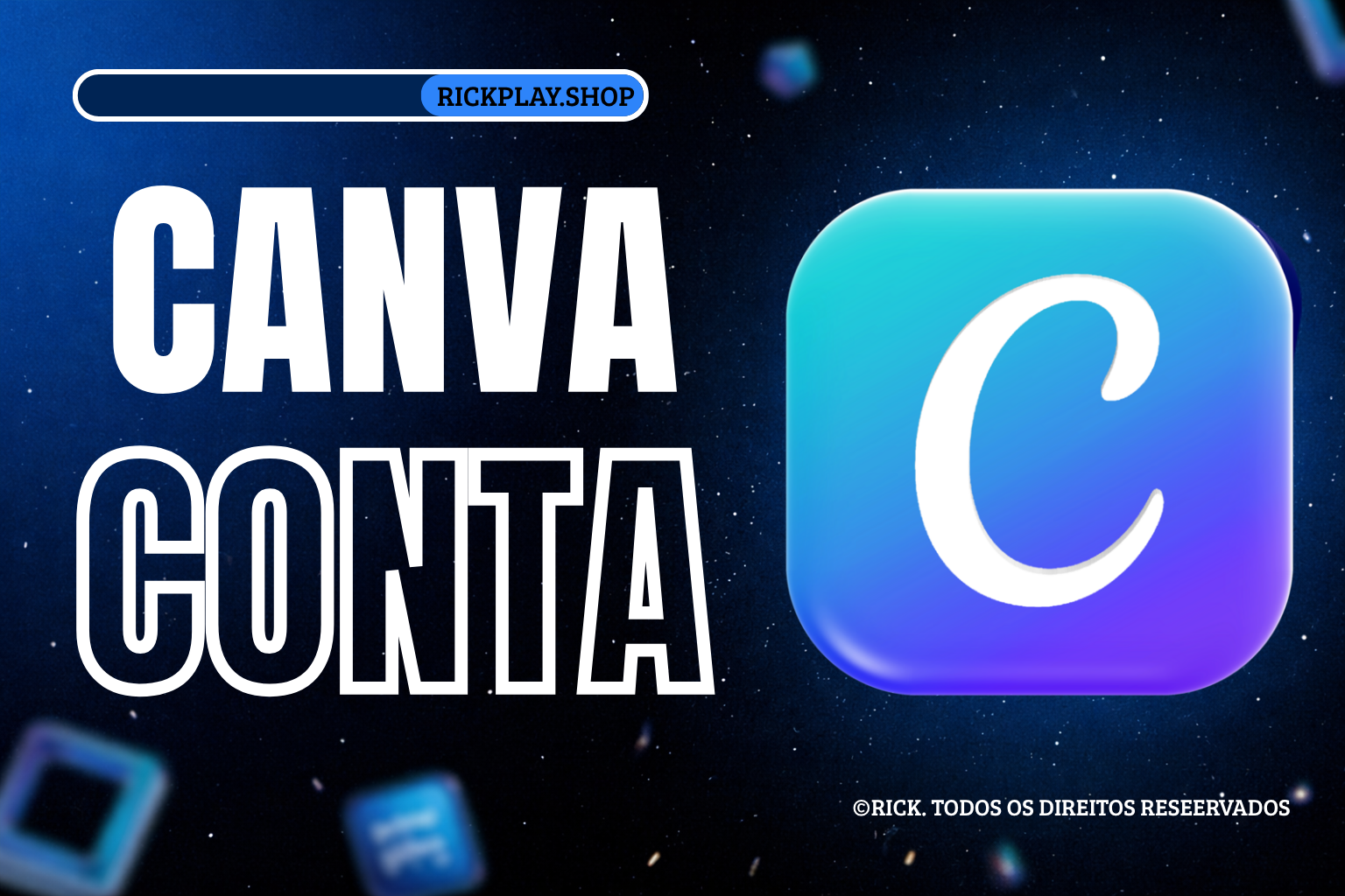 Conta canva pro equipe com 100 convites